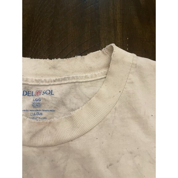Vintage 2000 Del Sol Eagles Bald Eagle Graphic Tee  Thrashed Grunge Y2K SZ Large - Picture 7 of 9